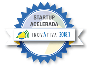 Selo Startup acelerada, um dos prêmios do Rede Parcerias 