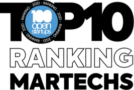 Selo do Rede Parcerias Top 10 ranking 100 Open Martcehs