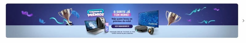 Exemplo de banner destaque da plataforma do Rede Parcerias