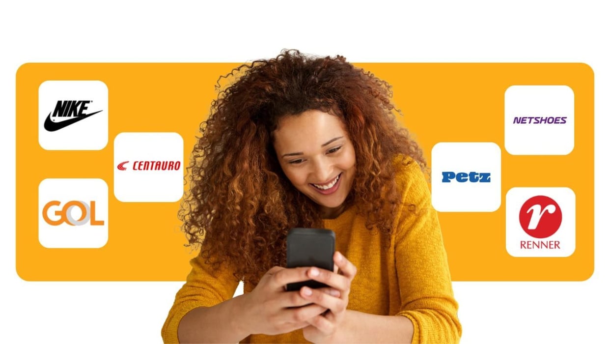 Imagem com marcas com Cashback no clube Rede Parcerias