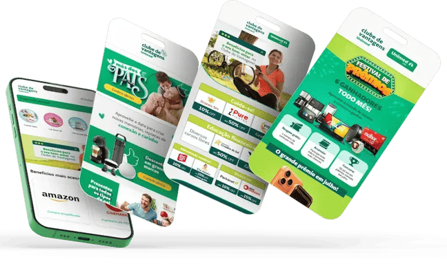 imagens com campanhas do clube de vantagens UNIMED Nacional