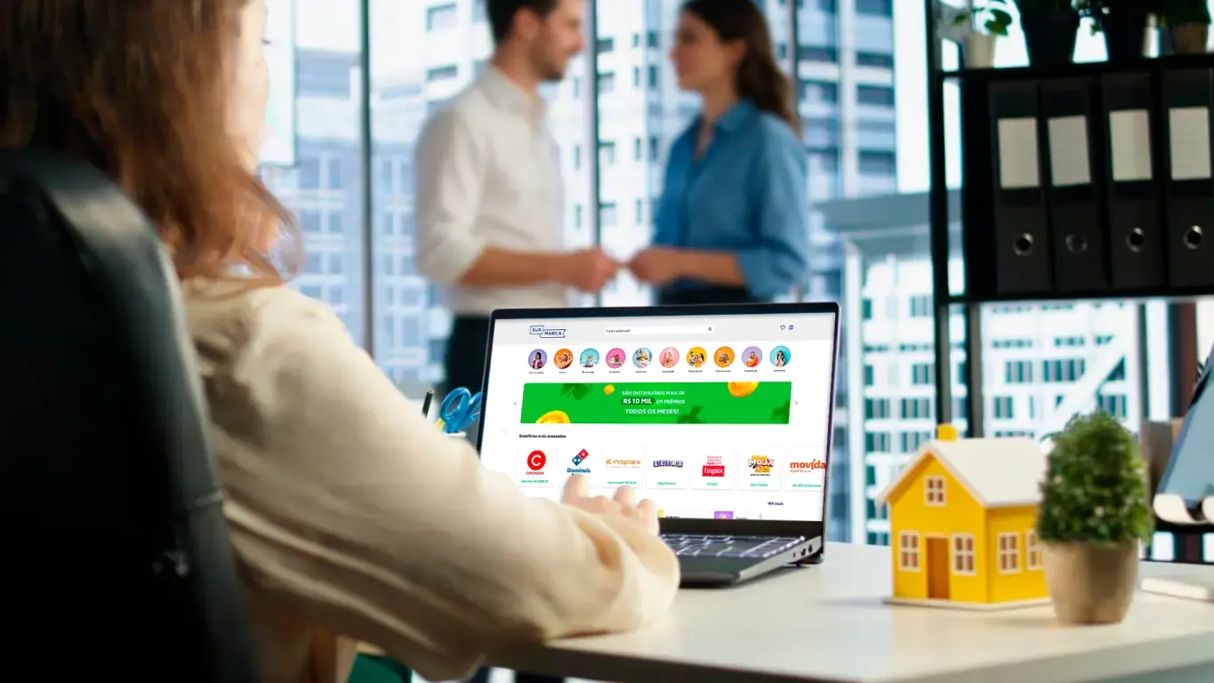 Imagem de um clube de benefícios para imobiliárias