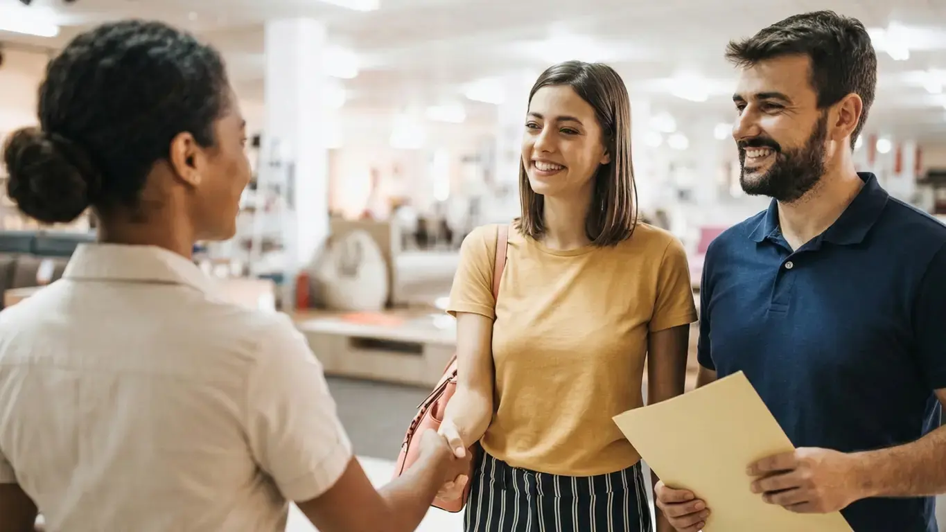 Imagem de clientes satisfeitos