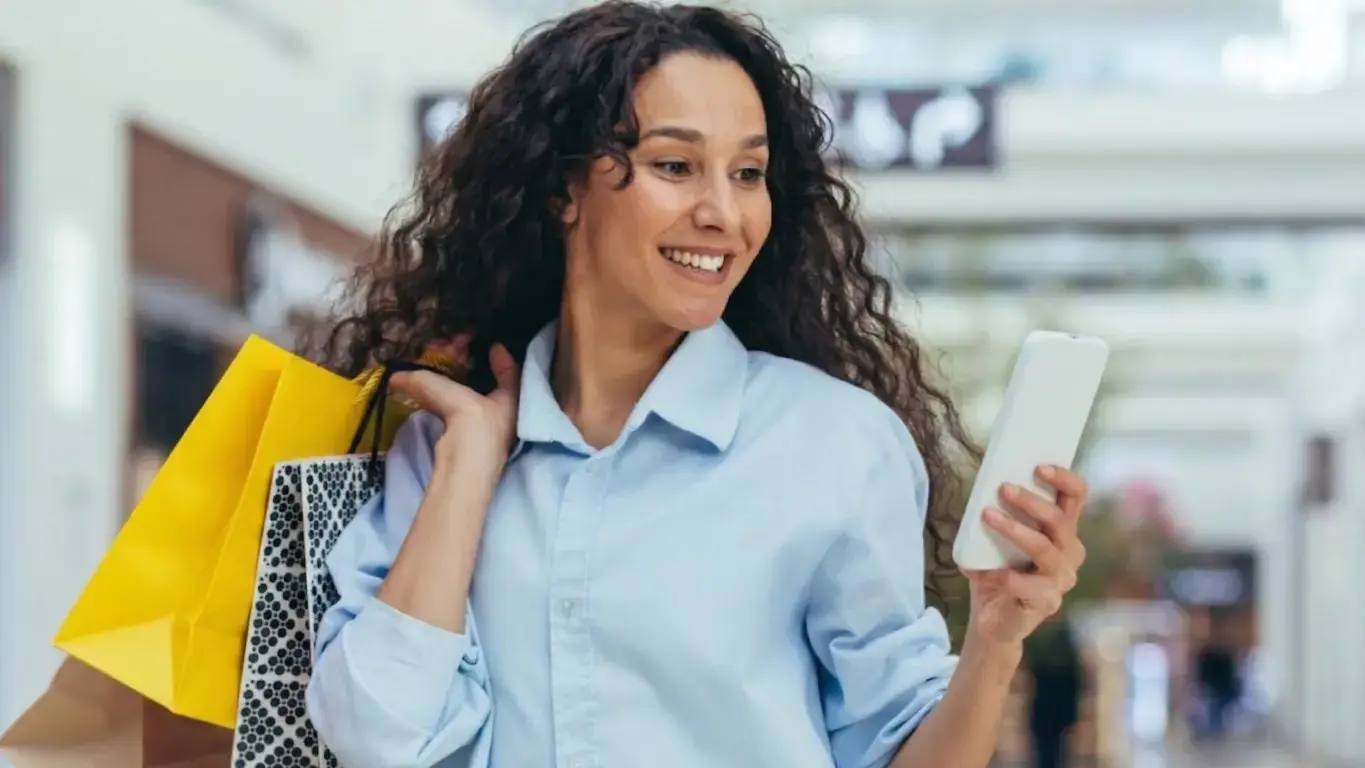 imagem de uma consumidora