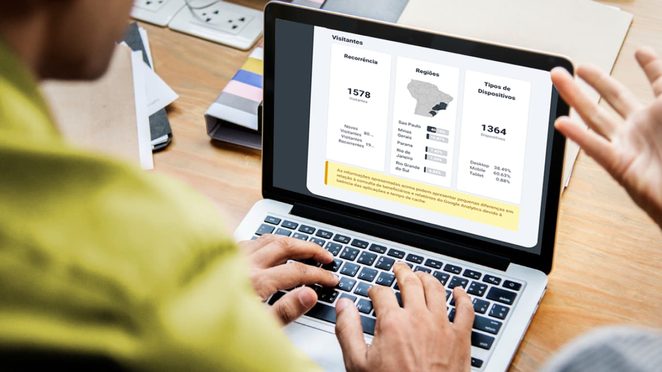 imagem do dashboard do clube de vantagens do rede parcerias
