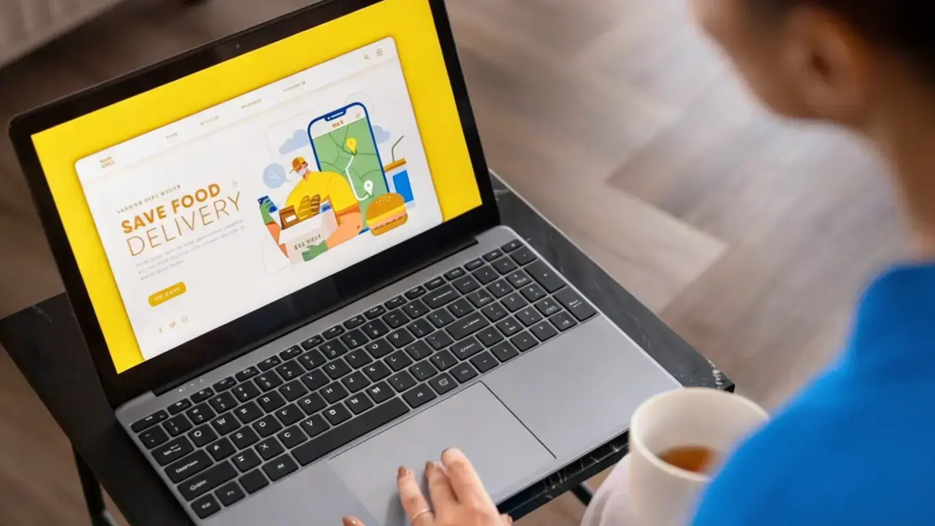 Imagem de um site corporativo